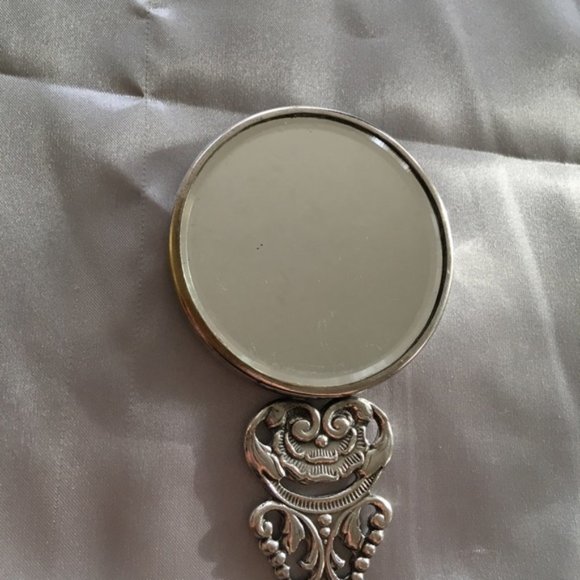 VINTAGE Hans Jensen Denmark Silver Purse Mirror - Rare & Unique! - Picture 7 of 7